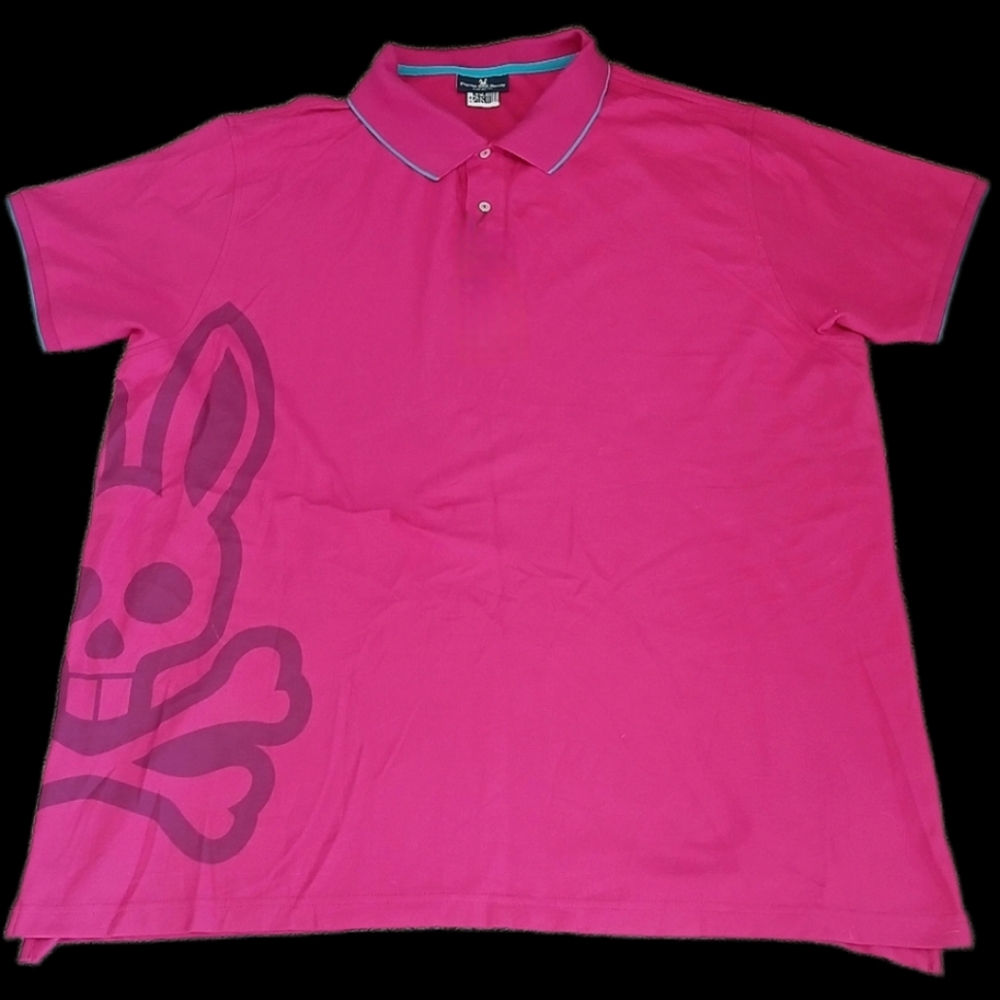 Psycho Bunny Bright Pink Polo Shirt